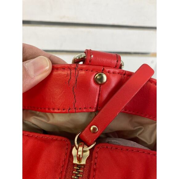 KATE SPADE LARGE ORANGE DIAPER BAG WITH CHANGING PAD (ASIS) - Picture 6 of 16